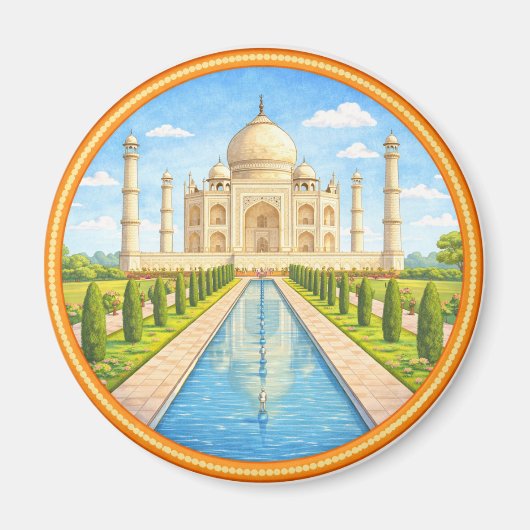 India's Taj Mahal Magneet (Voorkant)