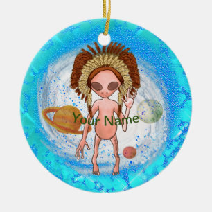 Indiase Alien Versiering Keramisch Ornament