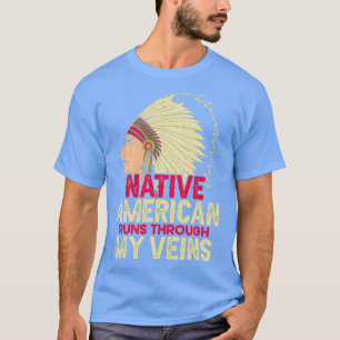 indiase amerikaans loopt door mijn aderen t-shirt
