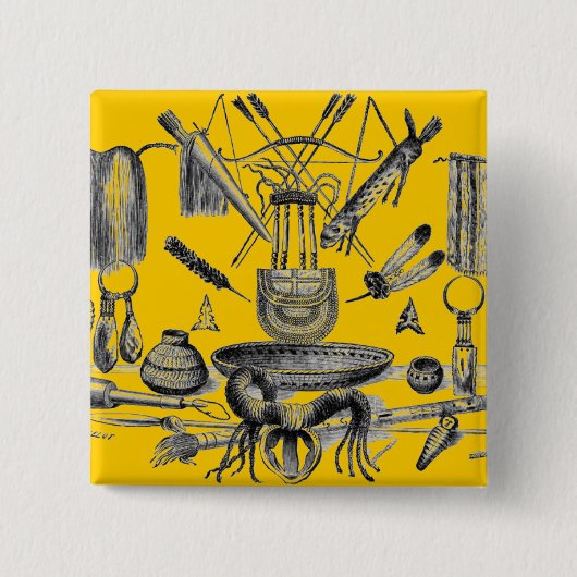 Indiase Artifacts Button (Voorkant)