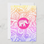 Indiase Baby First Rice Annaprashana Ceremony Kaart (Achterkant)