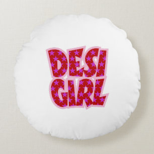 Indiase Baby geeft de voorkeur aan Baby shower cad Rond Kussen