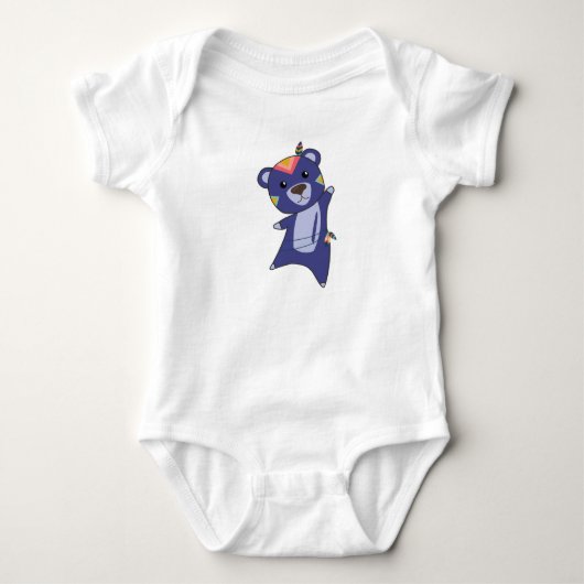 Indiase beren dragen teddy-veren romper (Voorkant)