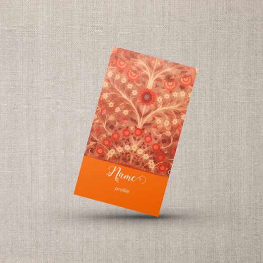 Indiase bloem - elegante script visitekaartje
