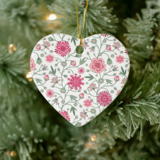 Indiase bloem keramisch ornament