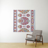 Indiase bloem paisley medaillon patroon. Etnisch M Wandkleed (In Situ (horizontaal))