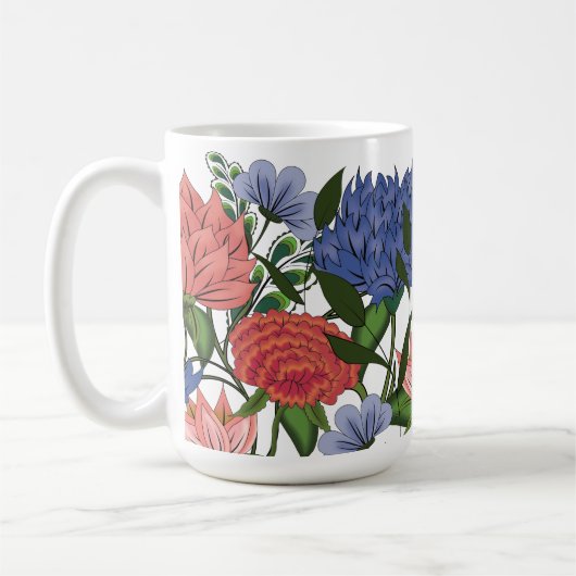 Indiase Bloemen Koffiemok (Links)