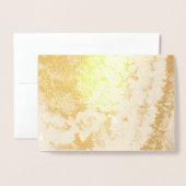 Indiase bloemengarlanden folie kaarten (Voorkant met envelop)