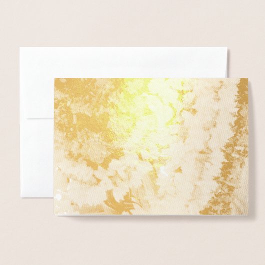 Indiase bloemengarlanden folie kaarten (Voorkant met envelop)