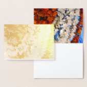 Indiase bloemengarlanden folie kaarten (Display)