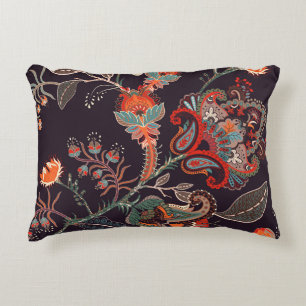 Indiase bloemengrote naadloze Natuur Accent Kussen