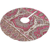 Indiase bloemenpaisley, etnisch mandala patroon. kerstboom rok (Gekanteld)