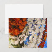 Indiase bloemenslingers kaart (Voorkant / Achterkant)