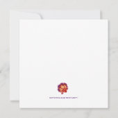 Indiase bloemenverjaardag kaart (Achterkant)