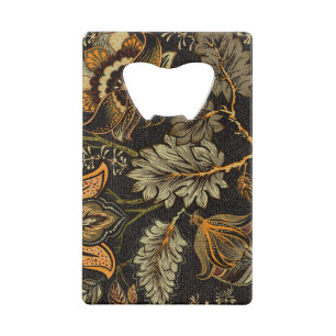 Indiase bloempaisley, naadloos etnisch patroon. creditkaart flessenopener
