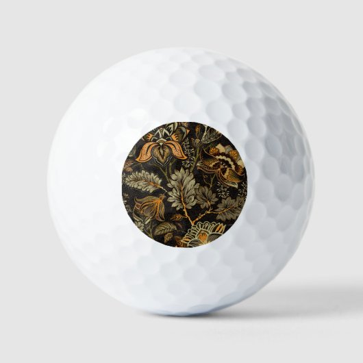 Indiase bloempaisley, naadloos etnisch patroon. golfballen (Voorkant)