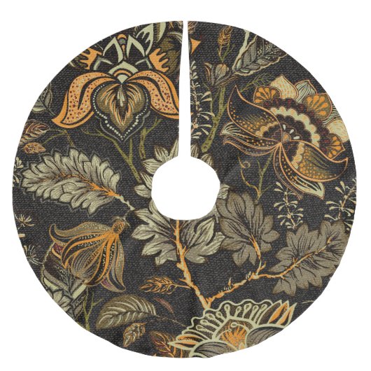 Indiase bloempaisley, naadloos etnisch patroon. kerstboom rok (Voorkant)