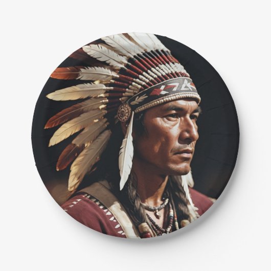 Indiase borden papieren bordje (Voorkant)