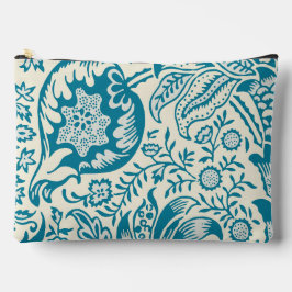 Indiase botanische patroon in turquoise en taupe etui