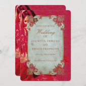 Indiase bruid ~ bruiloft uitnodiging (Voorkant / Achterkant)