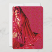 Indiase bruid ~ bruiloft uitnodiging (Achterkant)