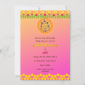 Indiase bruid Haldi-ceremonie Hindoe-koppel bloem- Kaart (Voorkant)