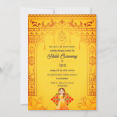 indiase bruid haldi ceremonie hindoe paar koninkli kaart (Voorkant)