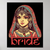 Indiase bruid wordt Dulhan Desi bruids bruiloft Ba Poster (Voorkant)