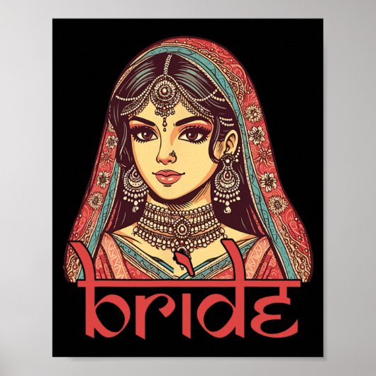 Indiase bruid wordt Dulhan Desi bruids bruiloft Ba Poster (Voorkant)