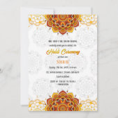 Indiase bruidegom Haldi ceremonie Kaart (Voorkant)