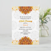 Indiase bruidegom Haldi ceremonie Kaart (Staand voorkant)