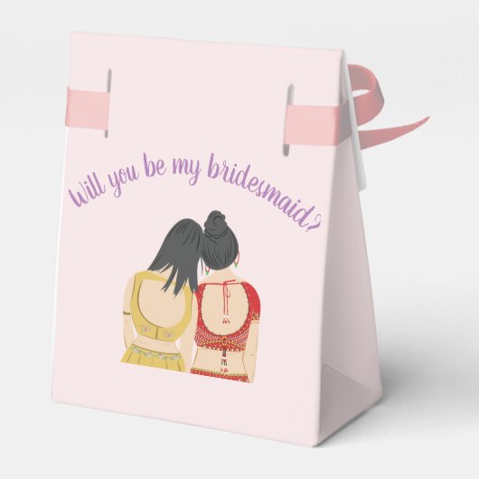 Indiase bruidsmeisjes geschenkdoos bedankdoosjes (Achterkant)