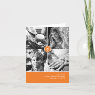 Indiase bruiloft 4 foto dank u kaart