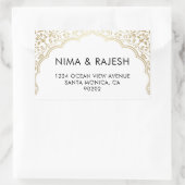 Indiase bruiloft Adresetiketten, bruiloft stickers (Tas)