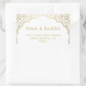 Indiase bruiloft Adresetiketten, bruiloft stickers (Tas)