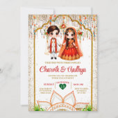 Indiase bruiloft ceremonie Roka Hindu Bollywood In Kaart (Voorkant)