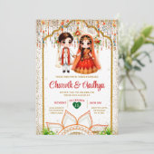 Indiase bruiloft ceremonie Roka Hindu Bollywood In Kaart (Staand voorkant)