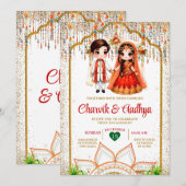 Indiase bruiloft ceremonie Roka Hindu Bollywood In Kaart (Voorkant / Achterkant)