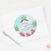 Indiase bruiloft dank u Classic Ronde Stickers (Envelop)