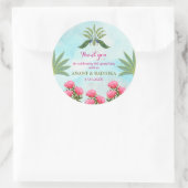 Indiase bruiloft dank u Classic Ronde Stickers (Tas)