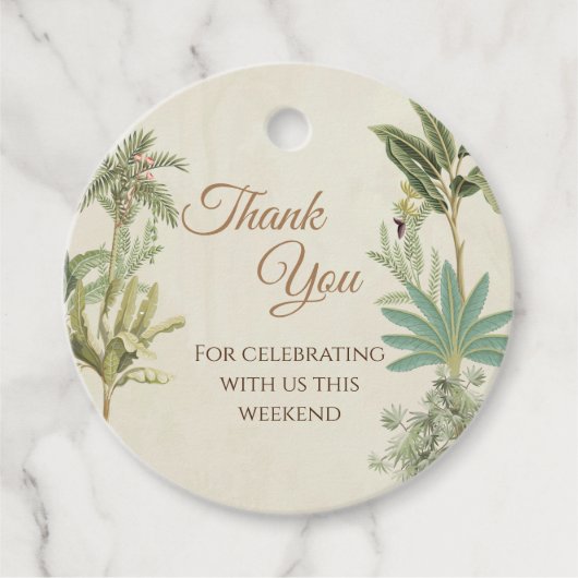 Indiase bruiloft dank u label Modern Pichwai thema (Voorkant)