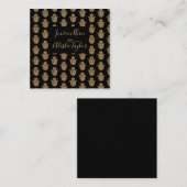 Indiase bruiloft gouden hamsa henna aankondiging (Voorkant / Achterkant)