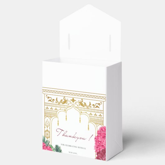 Indiase bruiloft gunst dozen bedankdoosjes (Geopend)