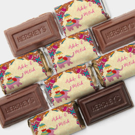 Indiase bruiloft gunsten schattige olifanten roze 