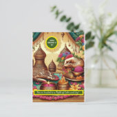 Indiase bruiloft henna ceremonie uitnodigingen (Staand voorkant)