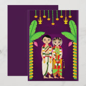 indiase bruiloft kaart (Voorkant / Achterkant)