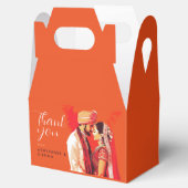 indiase bruiloft paar opslaan de datum bedankdoosjes (Geopend)