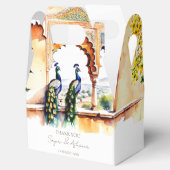 Indiase bruiloft pauw Jaipur paleis gunsten douane Bedankdoosjes (Geopend)