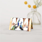 Indiase bruiloft pauw Jaipur paleis receptie Plaatskaartje (Achterkant)