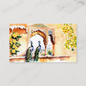 Indiase bruiloft pauw Jaipur paleis receptie Plaatskaartje (Achterkant)